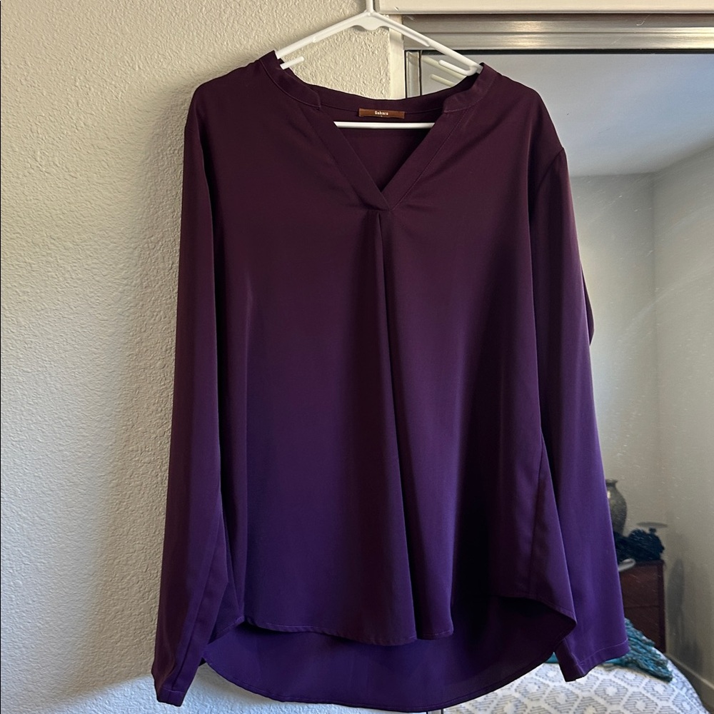 Chic Women's Purple Blouse